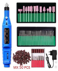 Nail Drill Accessories 1 Set Electric Machine Pen For Manicure Ceramic Milling Cutters Sander Pedicure Kit Equipment1786896