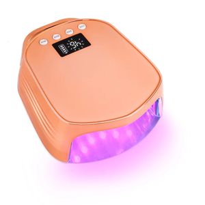 Secadores de uñas Alta potencia 96W Color degradado Lámpara recargable UV LED Suministros inalámbricos Luz UV para uñas de gel 231213