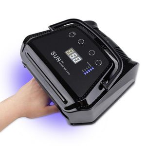 Secadores de uñas Lámpara LED UV portátil 72W Secador inalámbrico recargable Máquina de luz Pro Manicura Secado Polaco Curado rápido Gel Uñas