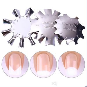 Nail Form Easy French Line Edge Nail Cutter Stencil Tool Forma de sonrisa Trimmer Clipper Styling Forms Manicure Art Tools Drop Delivery 2 Dhis7