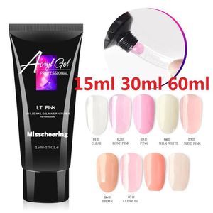 Nail Gel 15Ml 30Ml 60Ml Crystal Extend Uv Extension Builder Led Art Lacquer Jelly Acrylic Drop Delivery Salud Belleza Dhvkd