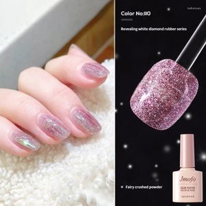 Gel de uñas 7 ml Polaco de diamante Lentejuelas de brillo colorido Efecto mate Base de larga duración Capa superior Arte Manicura Semi