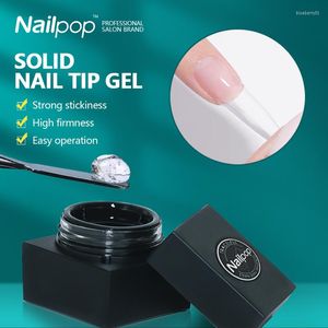 Nail Gel Nailpop Solide Conseils Transparent Prolonger Rapidement UV LED Extension Art Vernis Collant Perceuse Pas Mal 5 ml