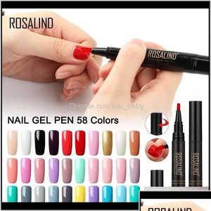 Nail Gel One Step Polish Pen 5Ml 58 colores Soak Off Top White Brush Nails Art Semi Permanente Uv Hybrid Ky0Ru 8F4Ye Drop Delivery Hea Dhgy7