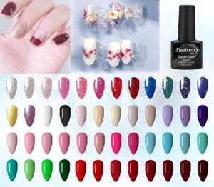 Nail Gel Professional Art Design Tool 8 ml Polish Semi-permanent 403020106 Colors avec couche de finition de base pour sec8836952