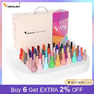 Gel pour ongles VENALISA VIP4 Kit de vernis HEMA GRATUIT Couverture complète 36 60 Couleur Pigment Art professionnel Vernis longue durée 230726