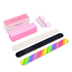 Nail Manicure Kit Nail Files Brush Durable Buffing Grit Sand Fing Art Accessories Sanding File UV Gel Polish Tools Nail Tools Set