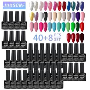 Esmalte de uñas 40/30/20/10PCS Juego de esmaltes de uñas de gel de colores 8ml Barnices semipermanentes Base Top Coat Soak Off Nail Professional Nail Art Tool 231011