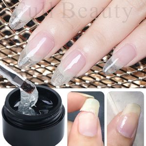 Vernis à ongles 5 ml Gel de fibre pour ongles cassés réparés fibre de verre soie Extension UV colle de construction rapide vernis vernis transparent outil de manucure SA1520 230921