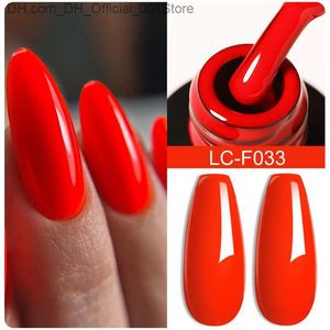 Esmalte de uñas LILYCUTE gel de uñas fluorescente pulido naranja rojo luz de neón brillante serie de verano jabón para uñas ergonómicas barniz de gel UV Z230802