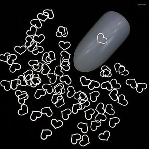 Autocollants à ongles Creux Métal Stud Rivet Ultra-mince Ornement DIY Charms Art Sticker Decal