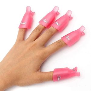 10 pièces en plastique Nail Art Soak Off Cap Clips UV Gel dégraissant vernis dissolvant Wrap réutilisable vernis Soak Off Cap Clip manucure outils 230927