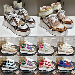 Nama Sneakers Designer Femmes Chaussures décontractées Modèle Posange Canvas Rainbow Sneaker Running Sports Shoe Fashion Taille 35-40