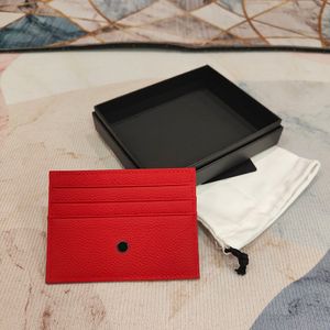 Porte-cartes en cuir rouge portable, boîte à cartes de visite pliable, porte-monnaie, étui à crayons, porte-cartes de crédit, boîte cadeau, sac de rangement de documents de poche