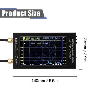 NANOVNA-F V2 4,3 pouces IPS LCD Affichage Vector Network Analyzer S-A-A-2 Antenne Analyzer onde courte HF VHF UHF