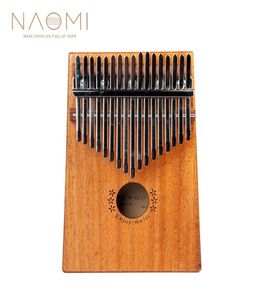 Naomi 17 Keys Kalimba Piano Piano Piano Piano 17 Keys Sapele Wood Musical Instrumento New1997701