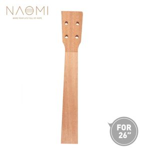 NAOMI 26039039 Neckelele Neck Sapele Tenor Ukulele Neck para 26 pulgadas UKELELE UKE Hawaii Guitar Parts Ukulele Luthier Diy6219507