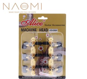 Naomi Alice Goldplated Durable Guitar Machine Heads Classical Guitar AOS020B3P Set Guitar Parts Accessories New7007792