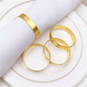 Ronds de serviette 50pcs / lot Porte-serviette en or antique Fauxl Perle pour la parure de banquet de fête de mariage 230725