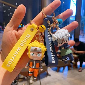 Naruto Naruto Key Chain Cartoon Sasuke Car Creative Key Pendant Silicone Doll Sac Kechechain