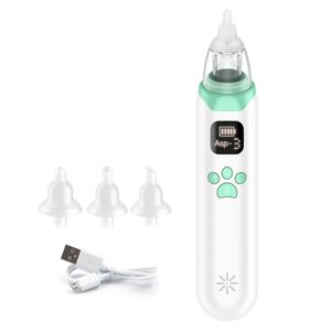 Nasal Aspirators# Electric Baby Nasal Aspirator Automatic Nose Sucker Cleaner for Infants 3 Suction Levels Low Noise 3pcs Silicone Suction Tips 231019
