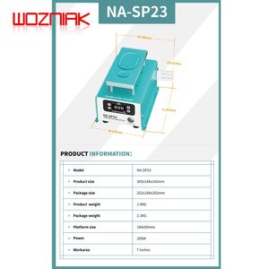 NASAN NA-SP23 / NA-SP23 Ultra LCD séparateur Machine de séparation 7 pouces
