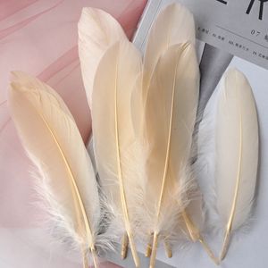 Plumas de ganso naturales, decoración de plumas de 15-20cm, pluma de cisne colorida para decoración del hogar, artesanía, joyería de fiesta DIY