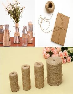 Naturel Vintage Jute Corde Corde Ficelle Toile De Jute Ruban Artisanat Couture DIY Jute Chanvre Décoration De Fête De Mariage 5814 Q24010622