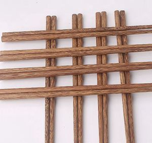 Palillos de madera natural sin laca Vajilla de cera Vajilla Estilo clásico chino Palillos de sushi naturales reutilizables KKA8157