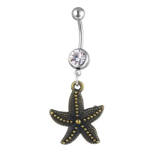 Anillos de botón de campana de ombligo D06391 1 color Bonito anillo de ombligo de estilo Seastar claro como se muestra en la imagen Piercing Body Jewlery Jewelry Drop Del Dhgarden Dhzfb