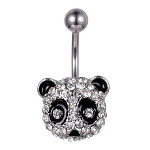 Nombril Cloche Bouton Anneaux D0695 1 Couleur Effacer Panda Style Anneau Piercing Corps Jewlery Drop Livraison Bijoux Dhgarden Dhxwa