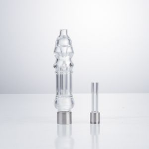 NC025 Pièces de bangs en verre en verre Pipes de tabagisme à l'épreuve de gréement de gréement de gréement 510 Titane Quartz en céramique Nail en ligne Perc Dabs Bongs