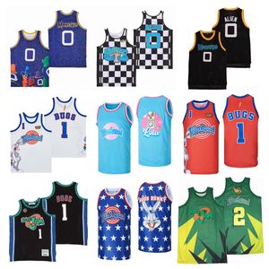 NCAA Movie Basketball Jerseys space jam Bugs Bunny Hommes Taille S--XXL