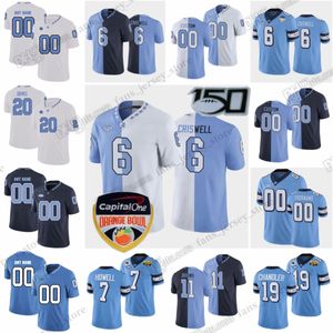 S-6XL Caroline du Nord Tar Heels Maillots de football universitaire Taylor Peppers Hanburger Barton Dre Bly Criswell Atkins Boaz Kelly Murphy Green Downs Cousu sur mesure