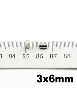 Ndfeb Tinny fort aimant cylindre Dia 3x6mm précision néodyme capteur aimant N42 magnétique de haute qualité 100 pièces 4000218