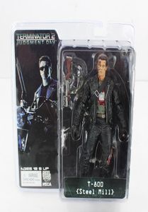 NECA El Terminator 2 T800 de acero de acero Figura Figura Juguete 18 cm para Boy039s Gift 8377452