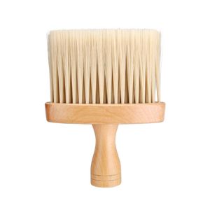 Cou Duster Brosse Professionnel Doux Ménage Cheveux Manche En Bois Brosses De Nettoyage Barber Salon Accessoire Outil