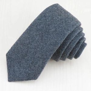 Corbatas 1 unids/lote La nobleza no es cara/corbata de alta calidad tipo lana gris pura/negocio clásico de moda 231128
