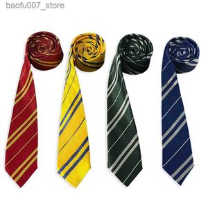 Coules de cou Emblem Tie Gryffondor Slytherin Academy Style Tie Halloween Performanceq