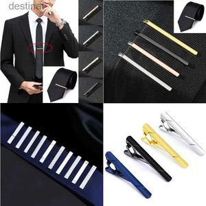 Corbatas de cuello Clips de corbata de metal Corbata de hombre Camisas de vestir Pasador de corbata para ceremonia de boda Barra Corbata dorada Broche Hombre Accesorios de corbata de negocios L231017