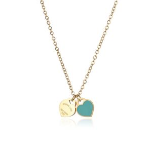 Collier de créateur pour femmes, support de style celtique, chaîne de lettres, Hip Hop, en acier inoxydable, or Rose, cadeau de saint-valentin, bijoux pour filles, chaîne d'amour, Couple, famille