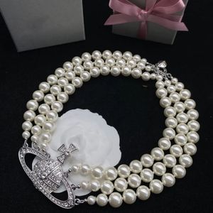 Collar Diseñador Mujeres de lujo Joyería de moda Collar de perlas de metal Collar de oro Accesorios exquisitos Regalos exquisitos festivos 224