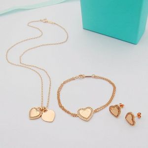 Collier pour femmes bijoux bracelets designer mode bijoux de luxe chaîne personnalisée coeur amour pendentif colliers cadeaux Tiffanier w6g3 #