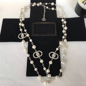 Collar collares cortos de cadena de perla Collares de clavícula Pearlwith Jewelry Gift279s