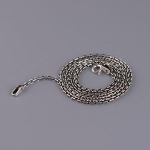 Colliers Authentique 100% 925 argent Sterling OChain collier 2.0mm épaisseur chaîne collier bijoux Style Vintage femmes collier