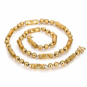 Collares Cadenas Chapado en oro Collar hexagonal macizo para hombre Cobre chapado en oro tocado