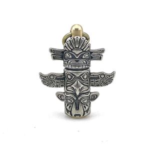 Colliers en laiton blanc Totem pendentif bricolage couteau perle vintage lanière bijoux accessoires antique EDC outil extérieur paracord porte-clés charmes