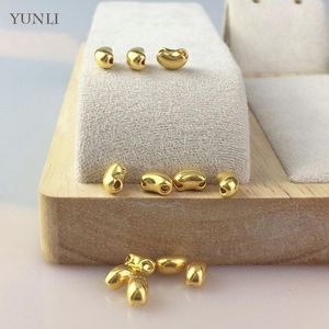 Colliers YUNLI pur 24K 999 or pendentif collier classique véritable or Acacia haricots bricolage accessoires pour femmes bijoux fins cadeaux PE015