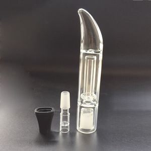 Embouchure incurvée Bubbler 2.0 Vaporizer Water Tool avec adaptateur en verre de silicone pour Solo Air PAX2 PAX3