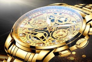 Nektom Men relojes de lujo Gold Gold Watch Big Big Male Wutwatch Amarillo Quartz Sports Watches for Man 2103109476089